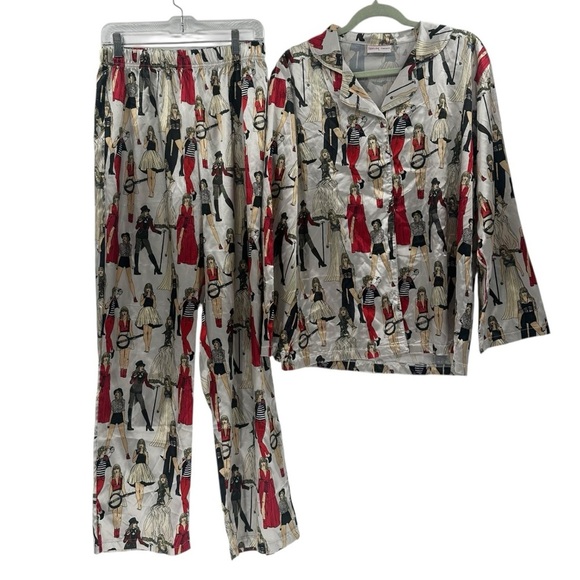 Taylor Swift red Taylor’s version era satin pajamas Size Large - Picture 1 of 6